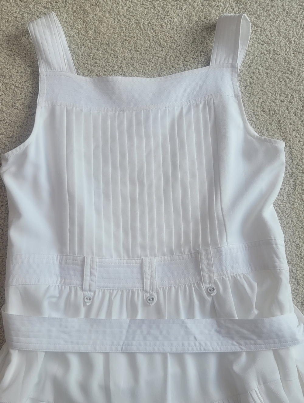 *NWT* White House Black Market Pleated Utility Midi Sundress Sz 6 - Picture 10 of 11